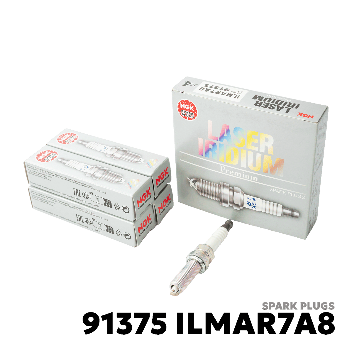 2012 - 2017 SUZUKI WAGON R / STINGRAY SPARK PLUGS - NGK - 91375 ILMAR7A8