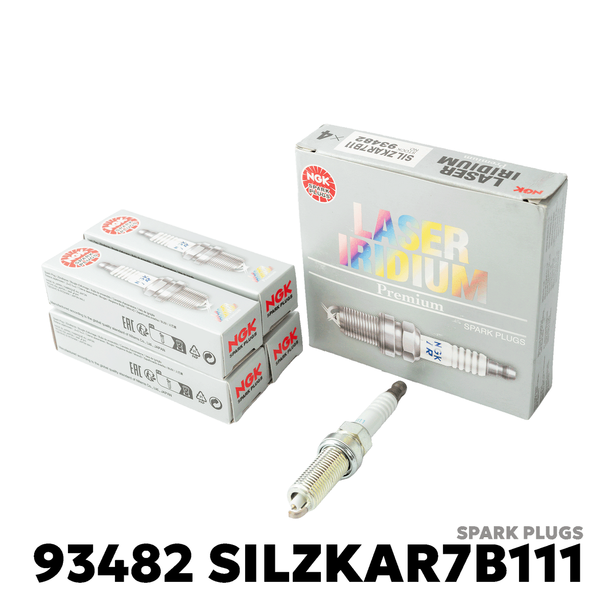 2014 - 2018 SUBARU FORESTER 2.5 SPARK PLUGS - NGK - 93482 SILZKAR7B111