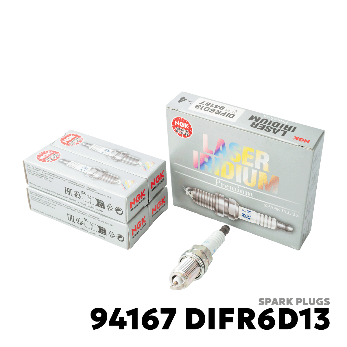 2014 - 2020 HONDA CITY SPARK PLUGS - NGK - 94167 DIFR6D13