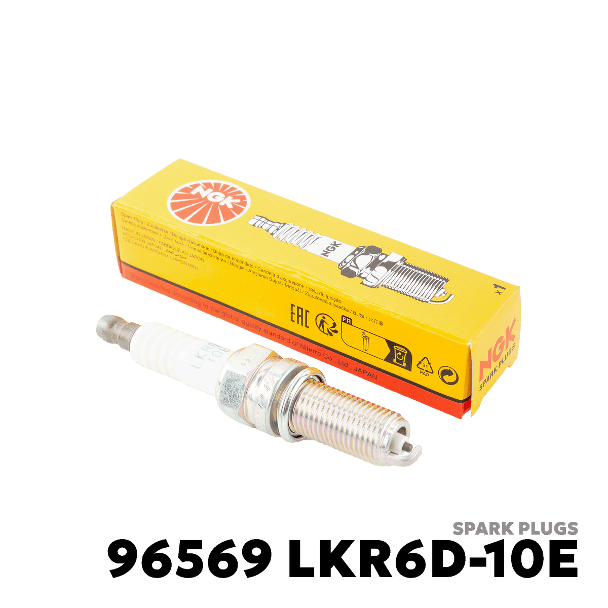 2012 - 2019 HYUNDAI EON SPARK PLUGS - NGK - 96569 LKR6D-10E