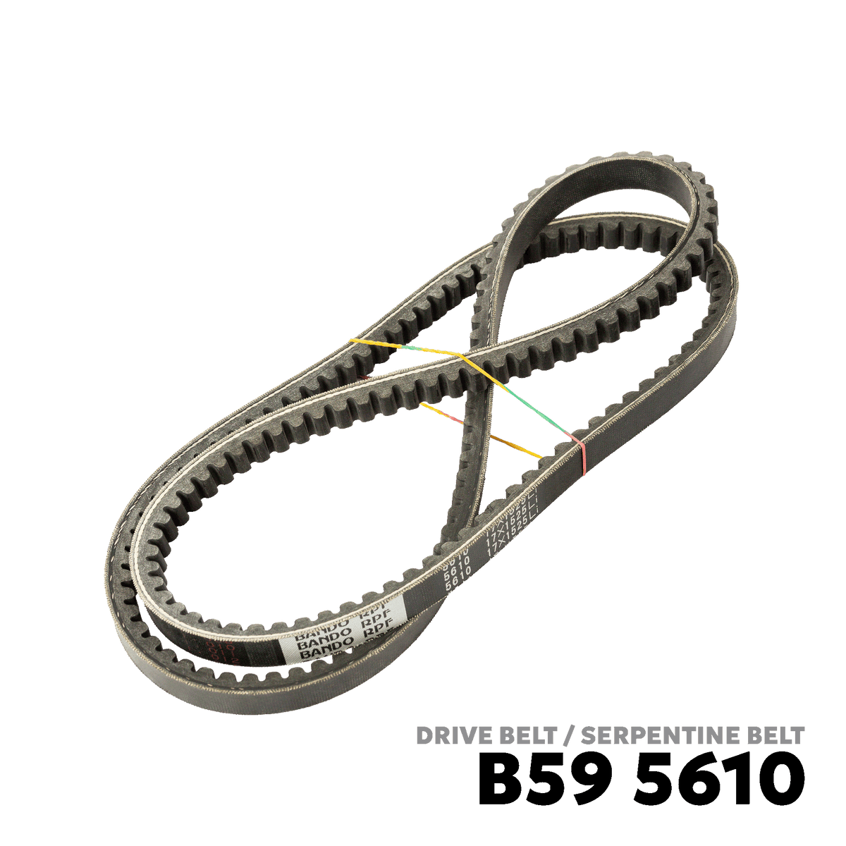 1982 - 1987 TOYOTA LAND CRUISER DSL BJ42 / BJ60 / HJ60 DRIVE BELT - BANDO 5610 17X1525Li