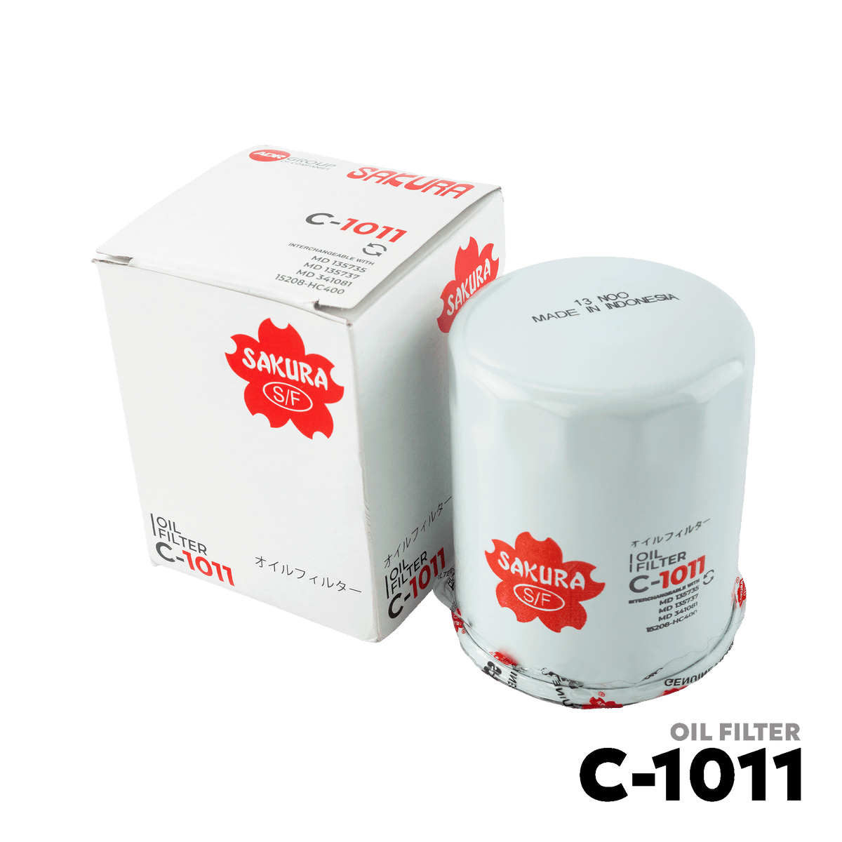 2012 - PRESENT MITSUBISHI MIRAGE / G4 OIL FILTER - SAKURA C-1011