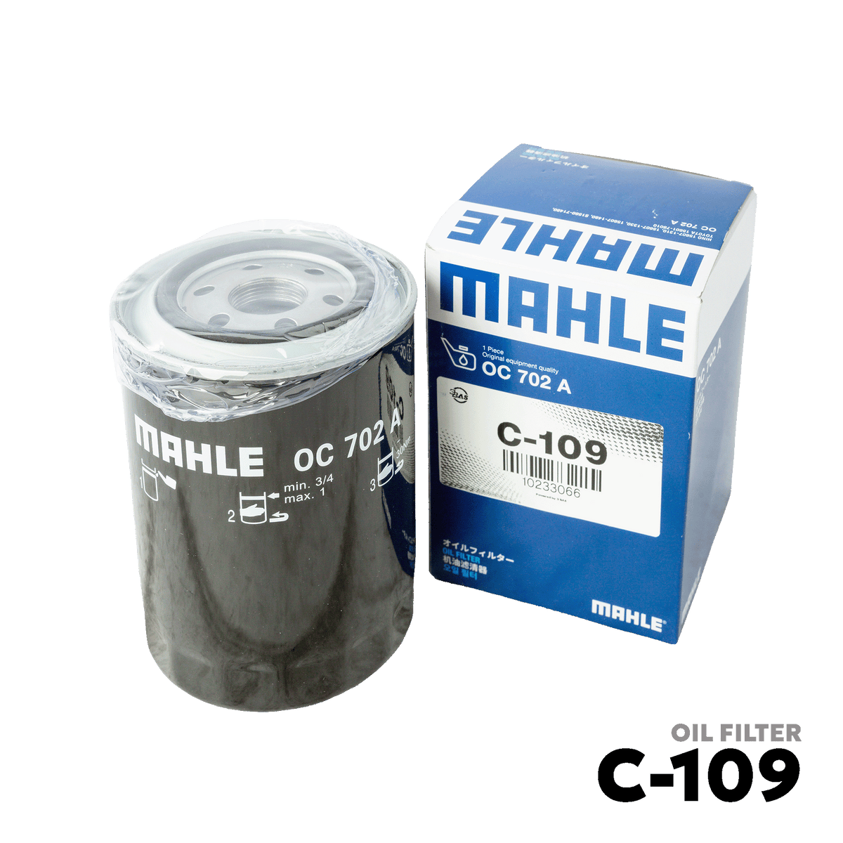1999 - 2006 KIA CARNIVAL GEN 1 OIL FILTER - MAHLE - C-109