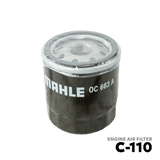 2003 - PRESENT TOYOTA VIOS 2NZ-FE / 1NZ-FE / 1NR-FE / 2NR-FE OIL FILTER - MAHLE - C-110