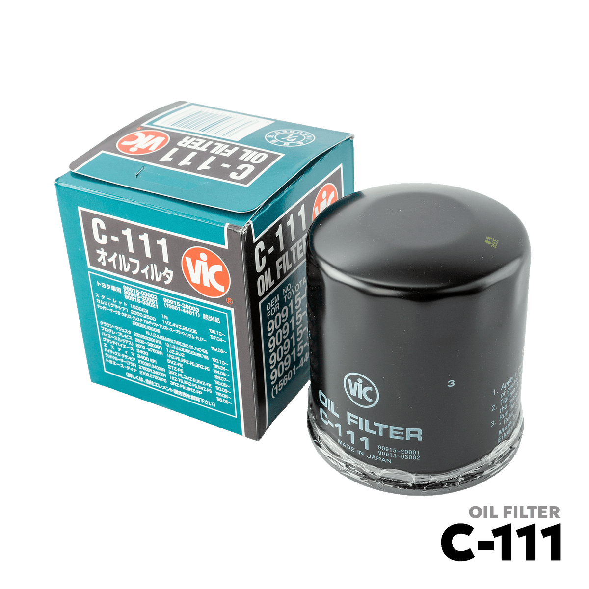 2005 - 2015 TOYOTA INNOVA DSL OIL FILTER - VIC C-111