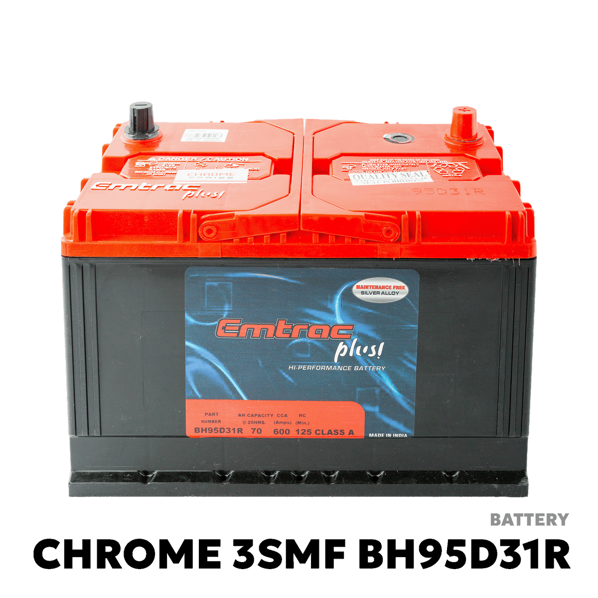 2005 - 2015 TOYOTA HILUX / FORTUNER / INNOVA BATTERY - EMTRAC PLUS - BH95D31R