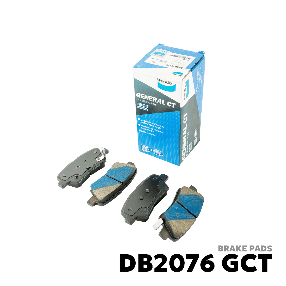 2012 - 2021 HYUNDAI ACCENT BRAKE PAD - BENDIX DB2076 GCT