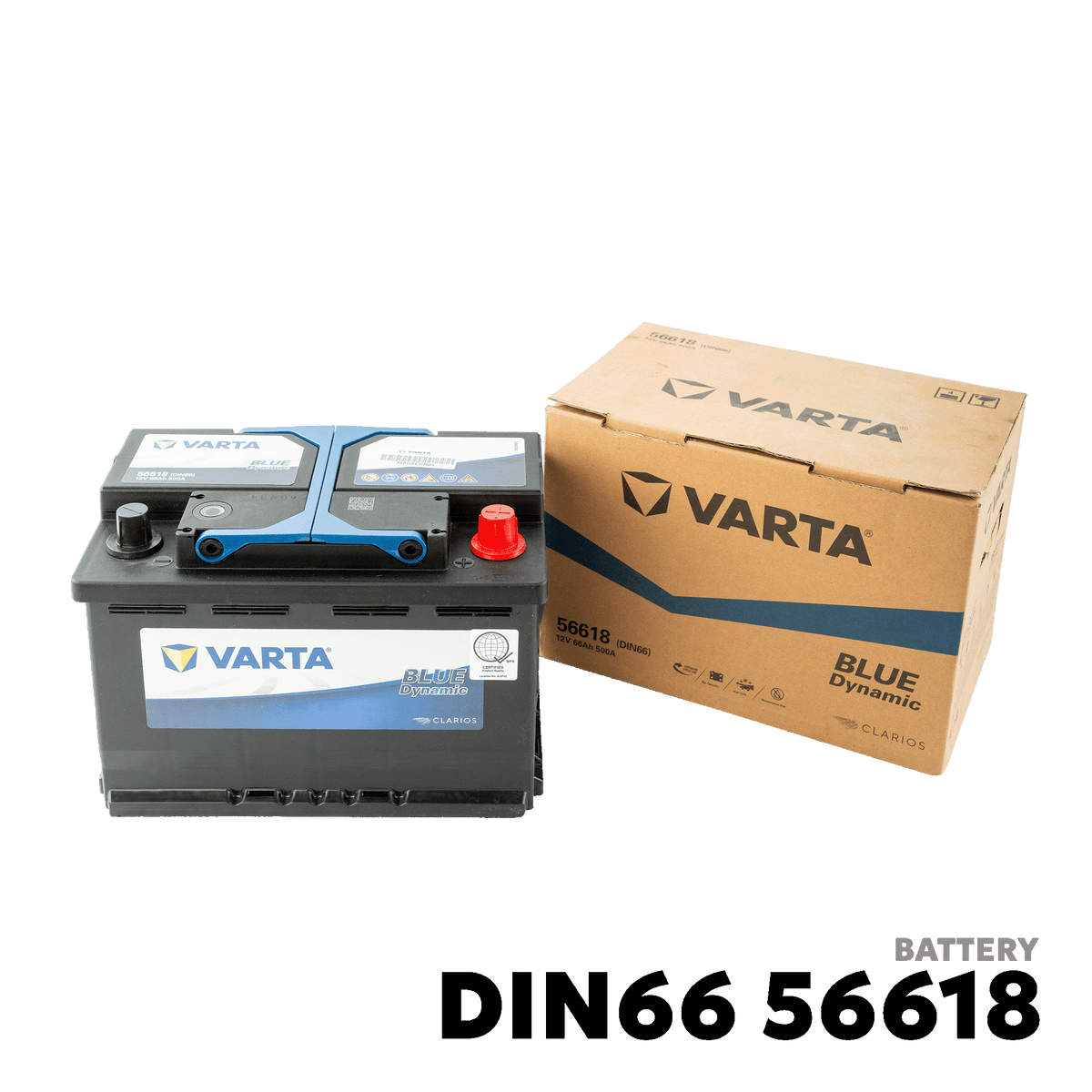 2005 - 2019 FORD FOCUS DSL BATTERY - VARTA - DIN66 56618