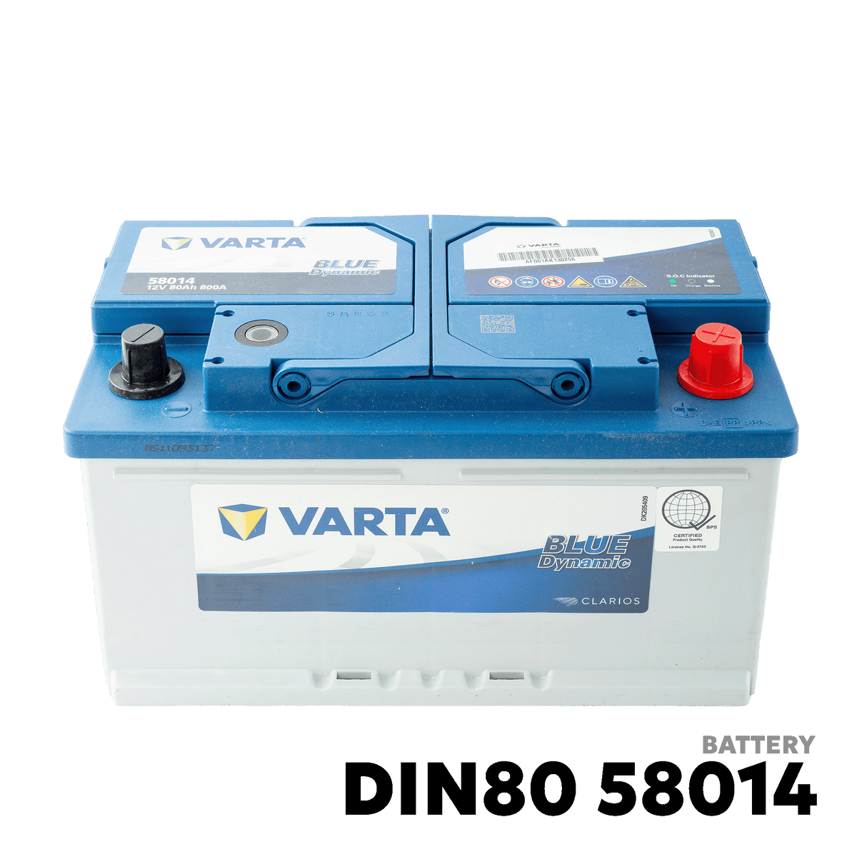 2005 - 2012 BMW 3 SERIES BATTERY - VARTA - DIN80 58014