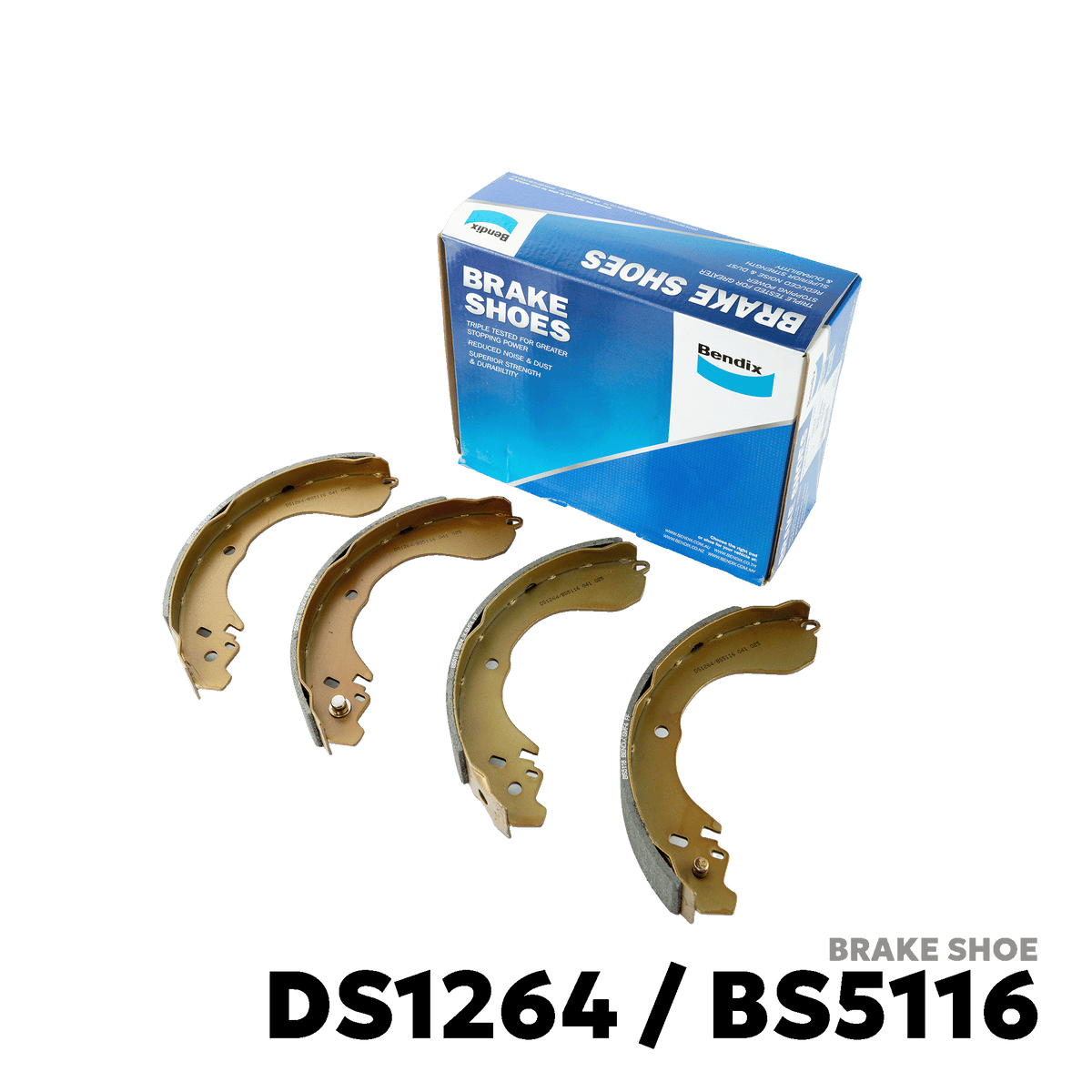 2018 - 2025 MITSUBISHI XPANDER / CROSS BRAKE SHOE - BENDIX DS1264 / BS5116