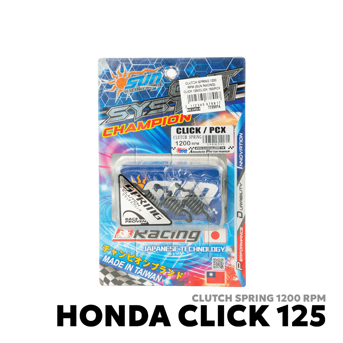 2015 - 2026 HONDA CLICK 125i V1 / V2 / V3 CLUTCH SPRING - SUN RACING SPIRIT - CLICK 125