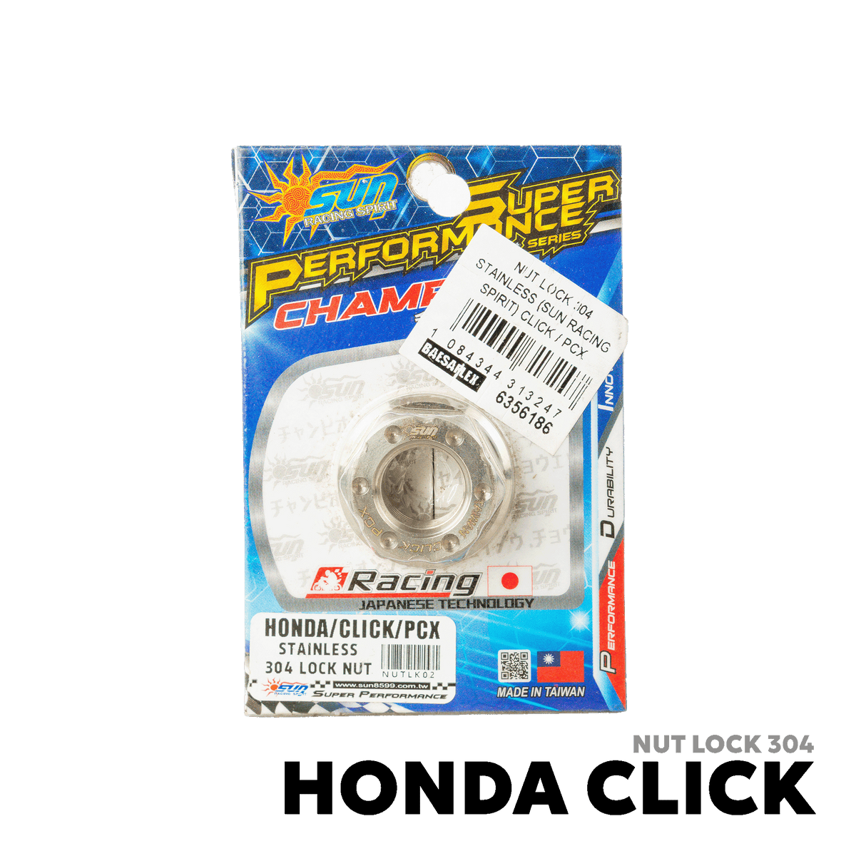2015 - 2026 HONDA CLICK 125i V1 / V2 / V3 NUT LOCK 304 - SUN RACING SPIRIT - CLICK