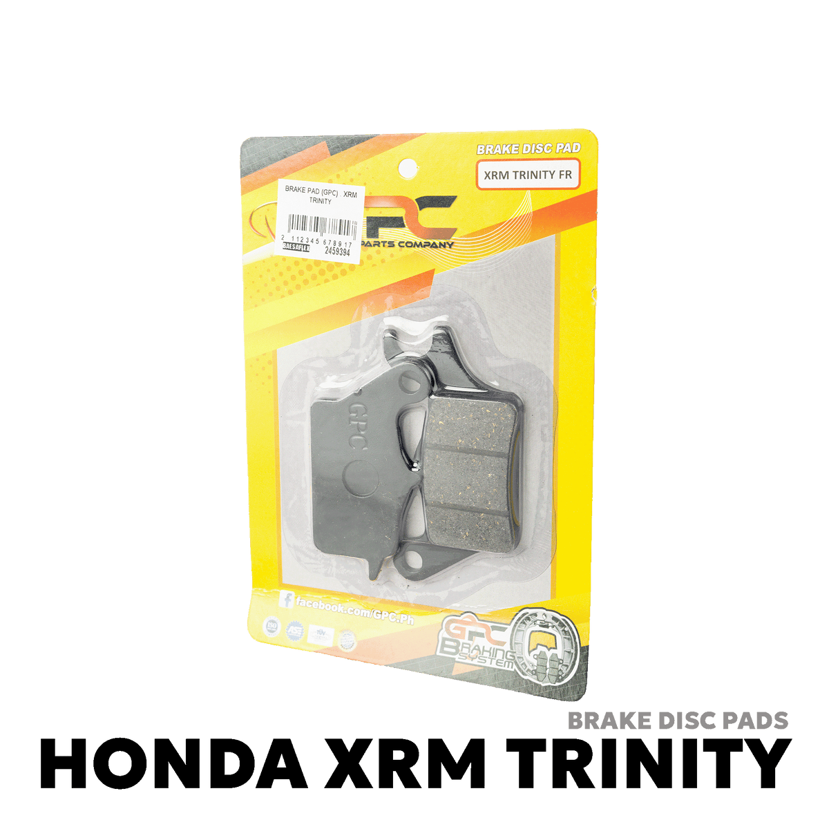 2007 - 2020 HONDA XRM 110 / 125 BRAKE DISC PAD - GPC - XRM TRINITY