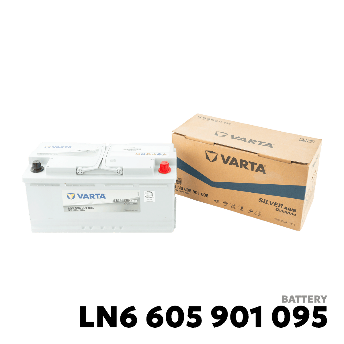 2014 - 2026 BMW X5 / X6 BATTERY - VARTA - AGM LN6 605 901 095