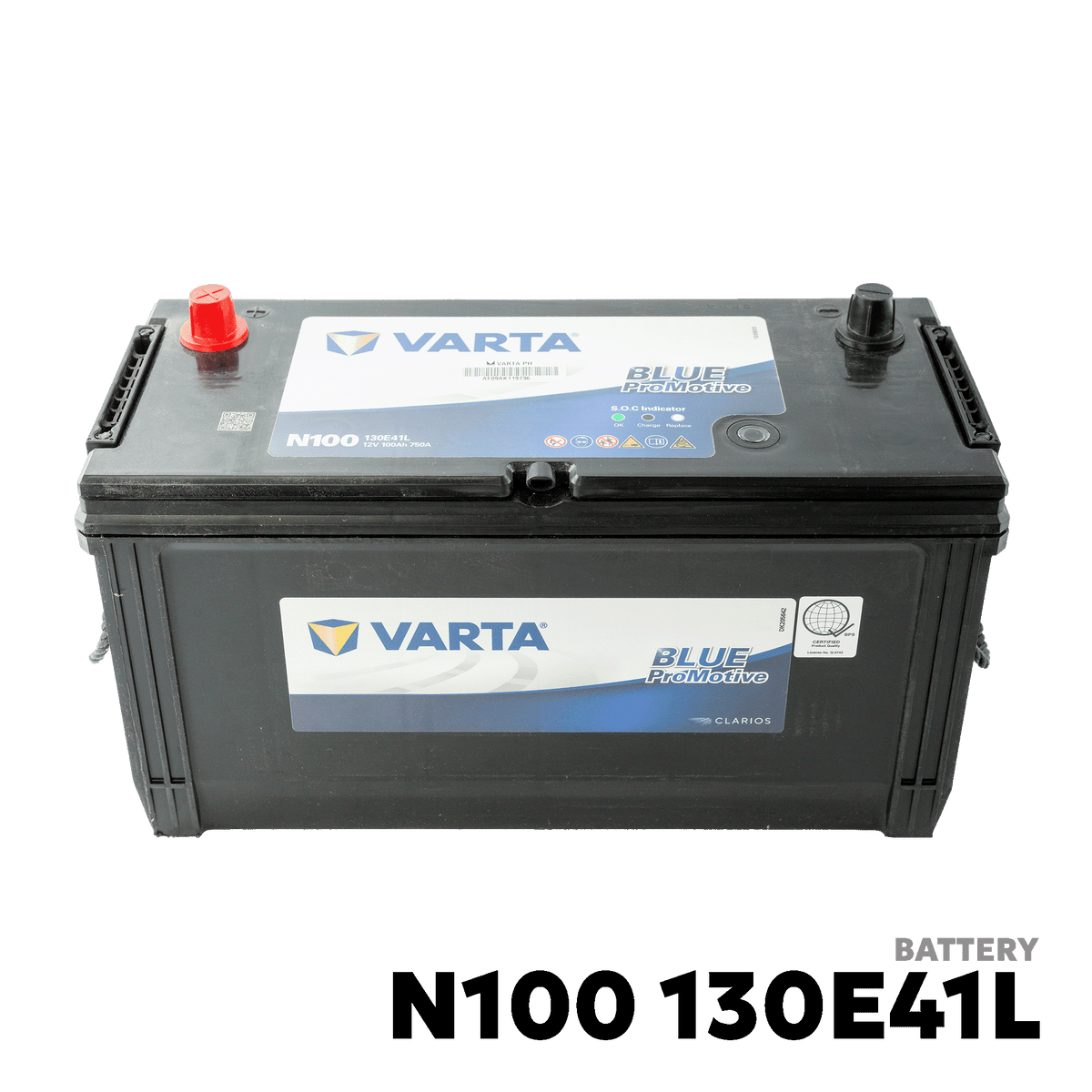 2005 - 2026 FUSO CANTER FE71 / FE84 / FE85 BATTERY - VARTA - N100 130E41L