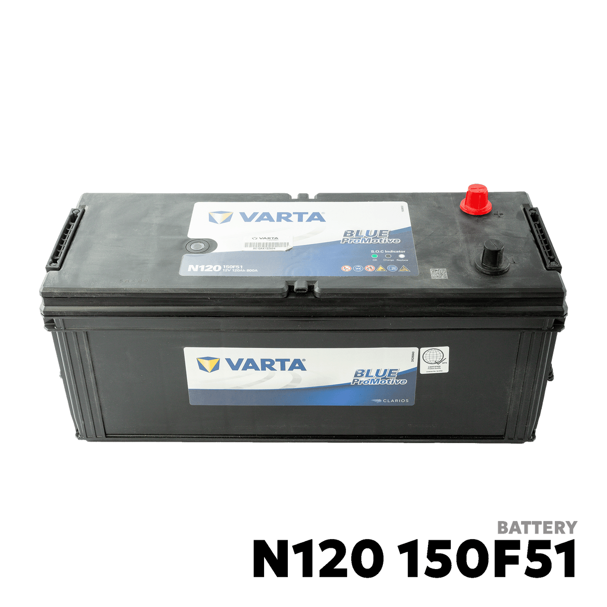 1998 - 2026 ISUZU ELF NPR / NQR / NKR BATTERY - VARTA - N120 150F51