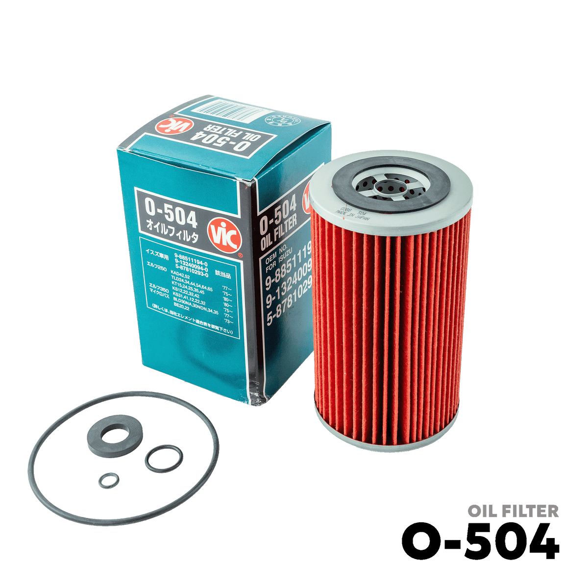 2018 - PRESENT ISUZU NLR85E NLR85H 4JJ1-TC OIL FILTER - VIC O-504