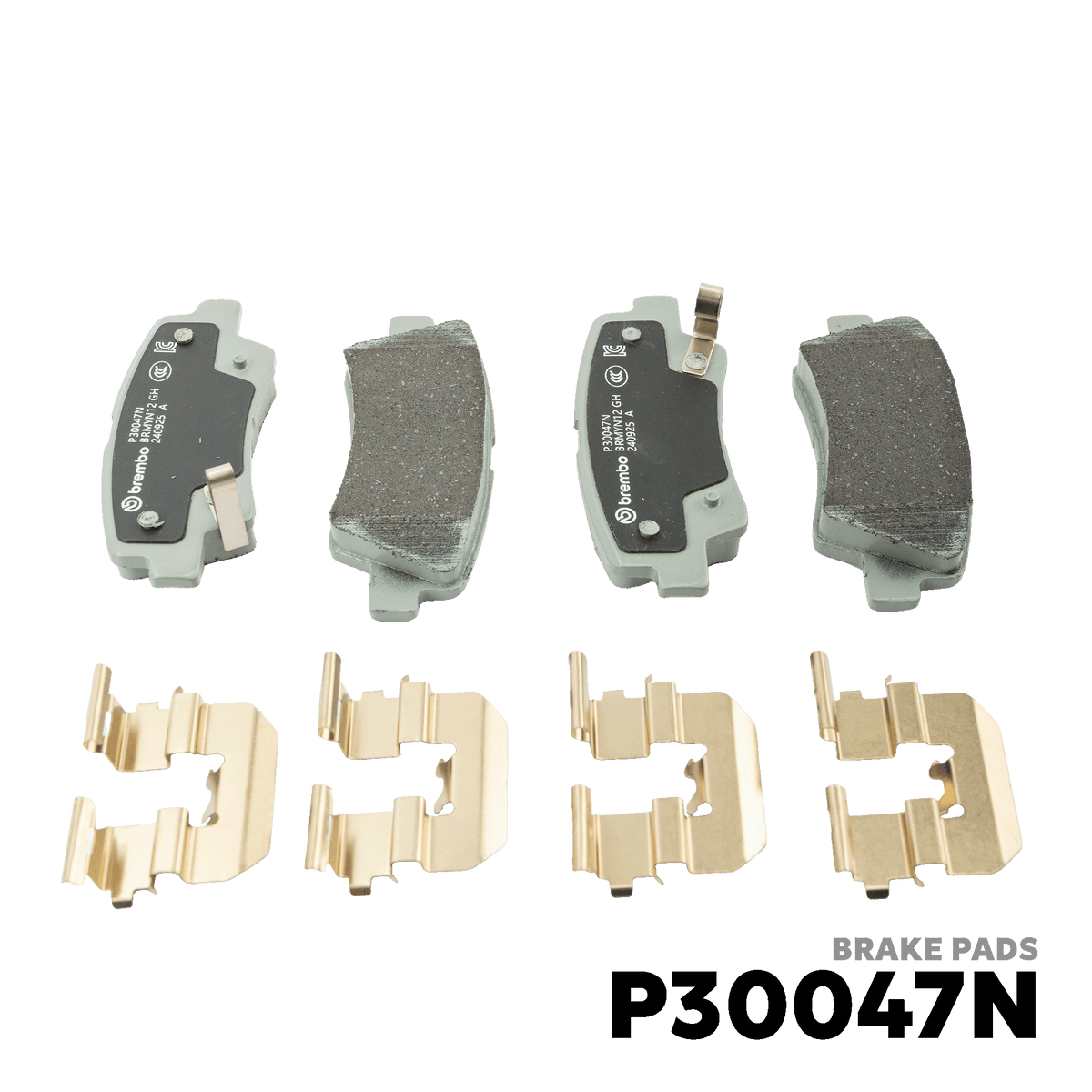2012 - 2021 HYUNDAI ACCENT GEN 4 / RB BRAKE PAD - BREMBO - P30047N