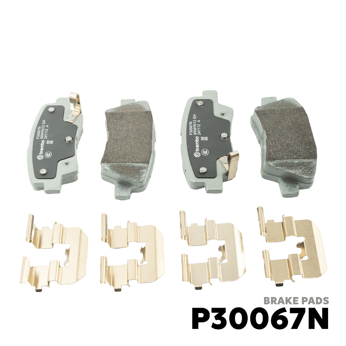 2011 - 2020 HYUNDAI ACCENT GEN 4 / RB BRAKE PAD - BREMBO - P30067N