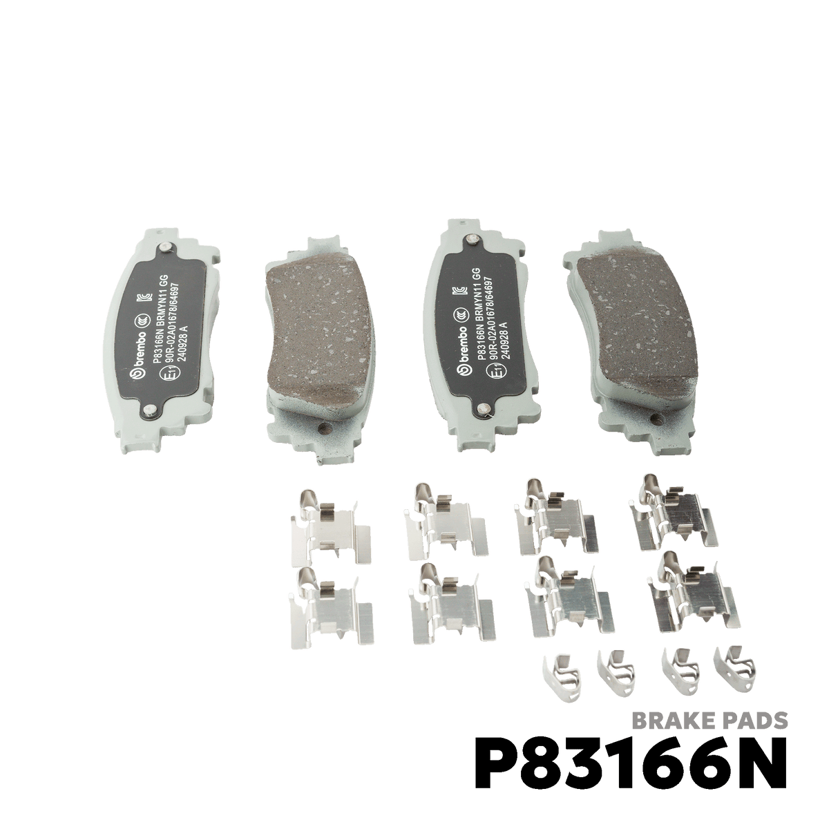 2016 - PRESENT TOYOTA FORTUNER GEN 2 BRAKE PAD - BREMBO - P83166N