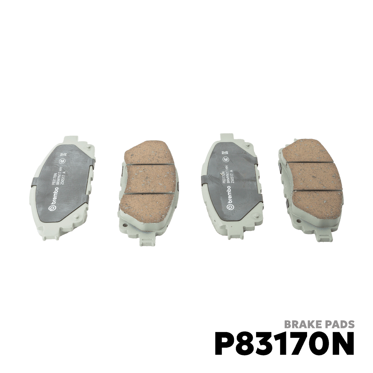 2016 - 2025 TOYOTA INNOVA GEN 2 BRAKE PAD - BREMBO - P83170N