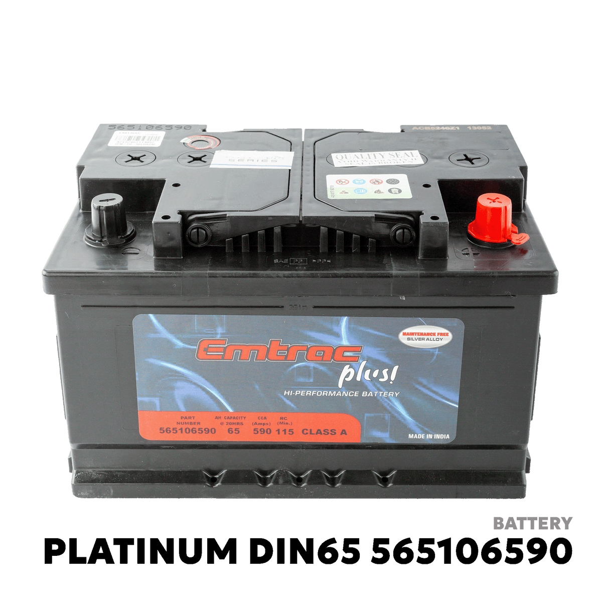 2014 - 2016 VOLKSWAGEN JETTA TDI DSL BATTERY - EMTRAC PLUS - PLATINUM DIN 65 565106590