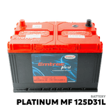 2005 - 2015 TOYOTA FORTUNER DSL BATTERY - EMTRAC PLUS - PLATINUM MF 125D31L