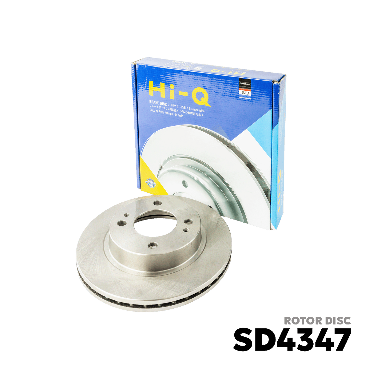 2014 - PRESENT MITSUBISHI MIRAGE HATCHBACK ROTOR DISC - HI-Q - SD4347