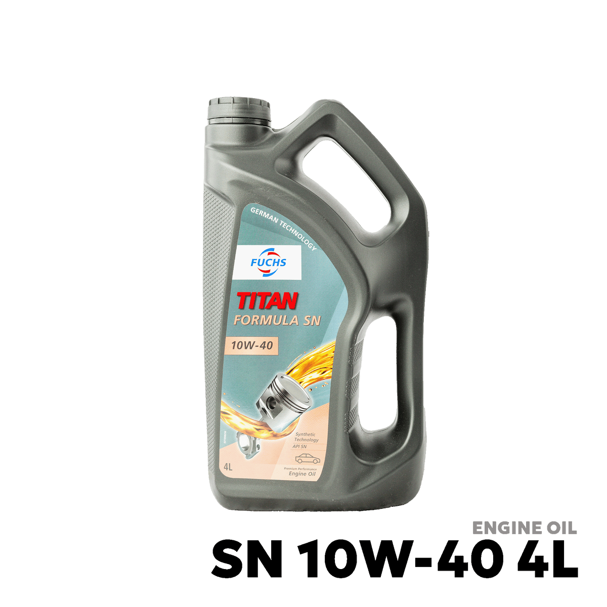 2003 - 2016  TOYOTA VIOS GEN 1 / 2 / 3 ENGINE OIL - FUCHS - SN 10W-40 4L