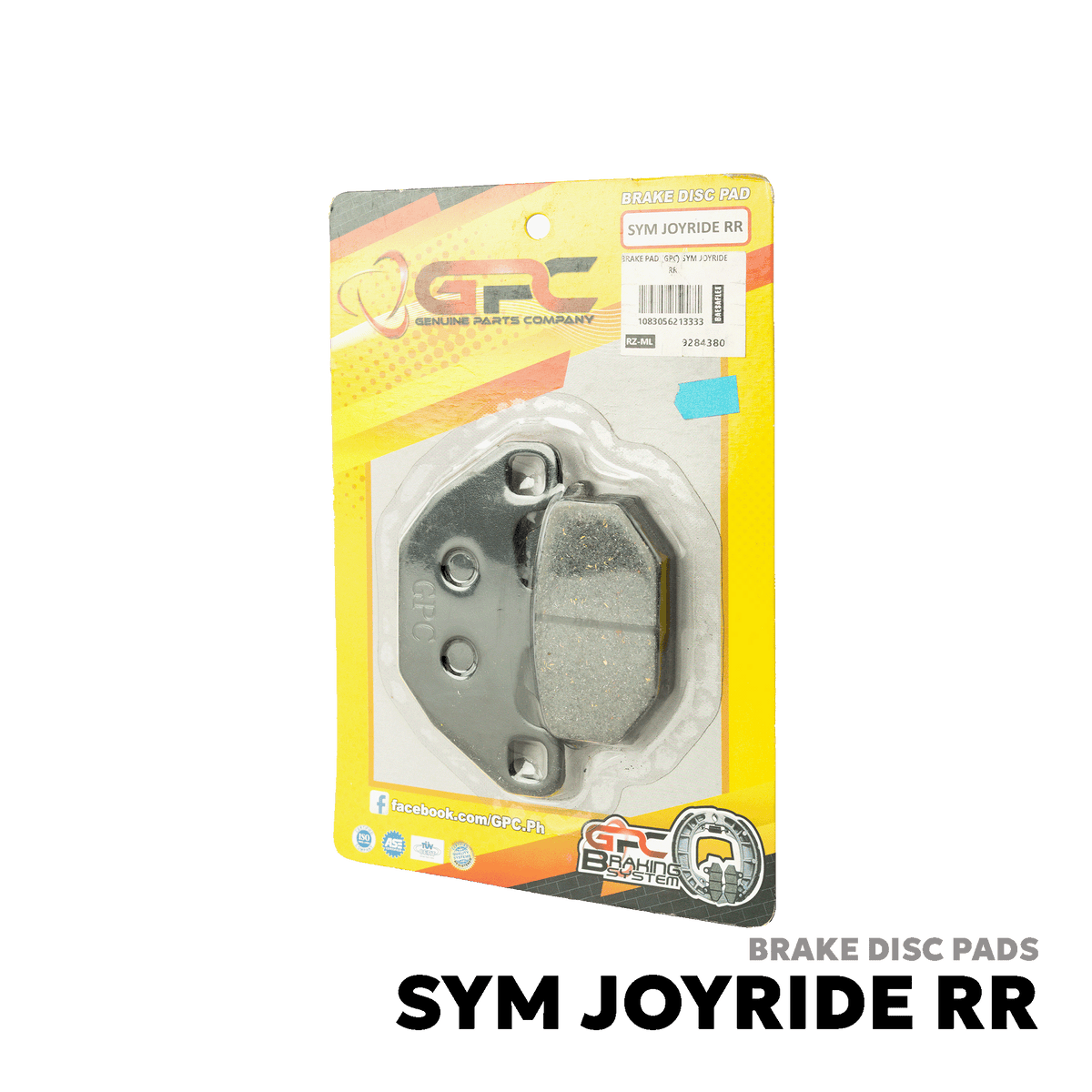 2009 - 2021 SYM JOYRIDE 200i EVO / 200 / 125 BRAKE DISC PAD - GPC - SYM JOYRIDE RR