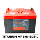 2005 - 2015 TOYOTA FORTUNER DSL BATTERY - EMTRAC PLUS - TITANIUM MF BH115D31L