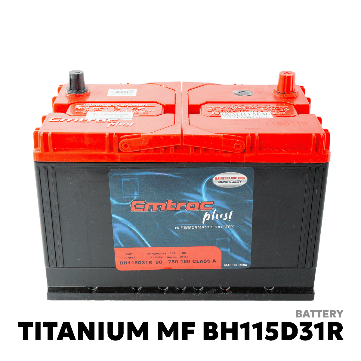 1995 - 2026 ISUZU ELF / NKR / NPR / NHR BATTERY - EMTRAC PLUS - TITANIUM MF BH115D31R
