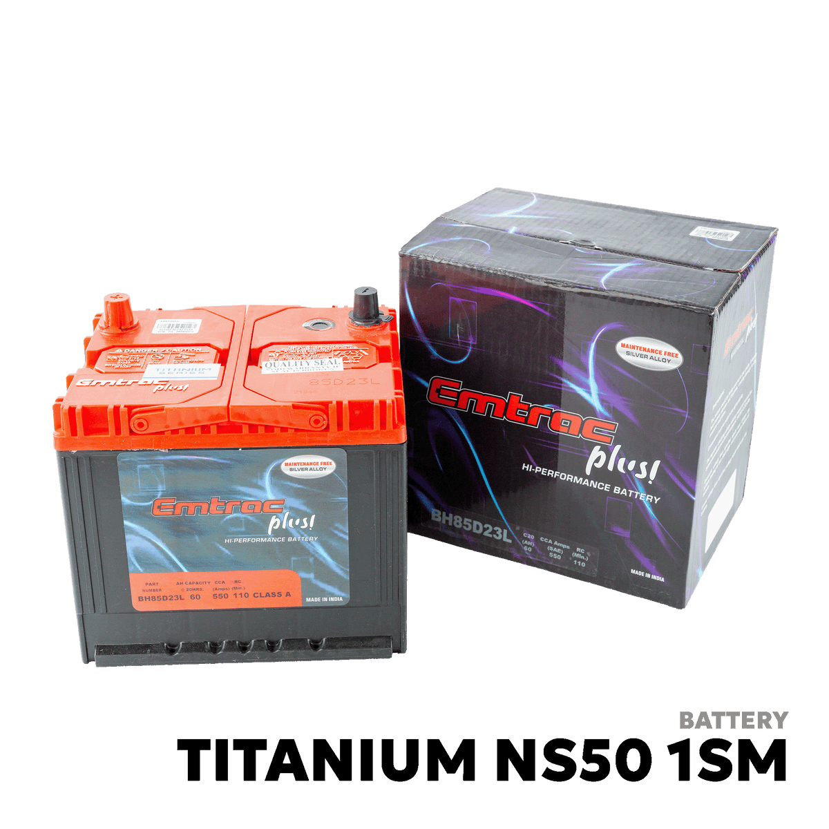 2006 - 2011 TOYOTA AVANZA BATTERY - EMTRAC PLUS - TITANIUM NS50 1SM