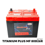 2001 - 2006 ISUZU CROSSWIND / SPORTIVO BATTERY - EMTRAC PLUS - TITANIUM PLUS MF 80D26R