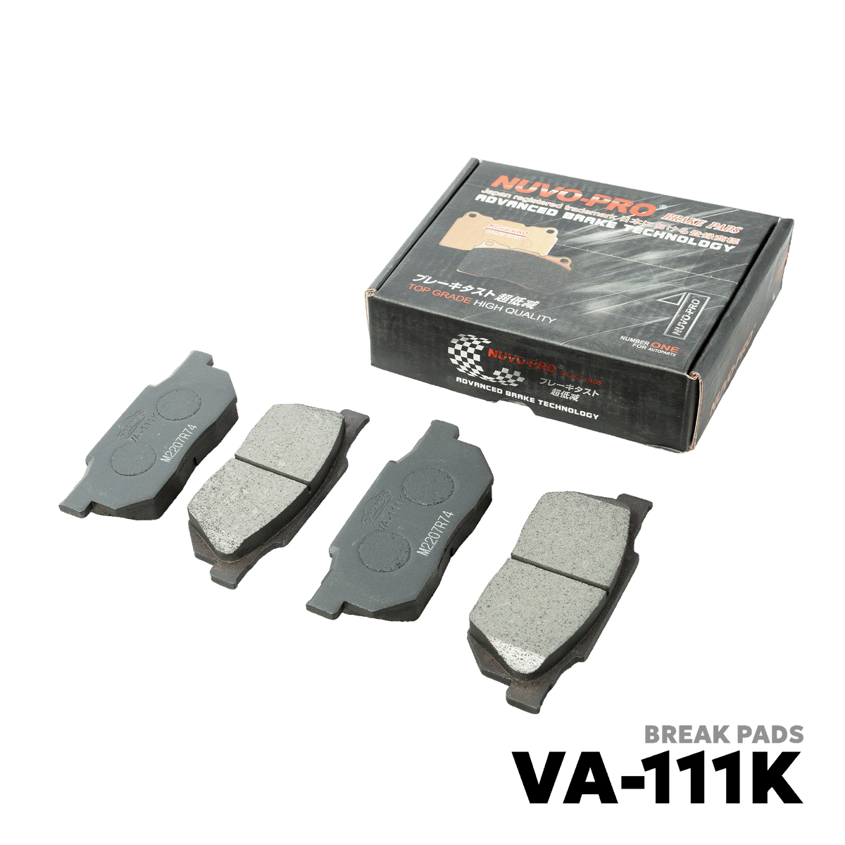 1990 - 1992 HONDA CIVIC GEN 4 BRAKE PAD - NUVO-PRO - VA-111K