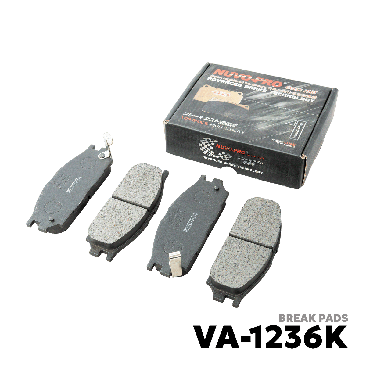 1991 - 1993 MITSUBISHI GALANT GL 1.5 BRAKE PAD - NUVO-PRO - VA-1236K