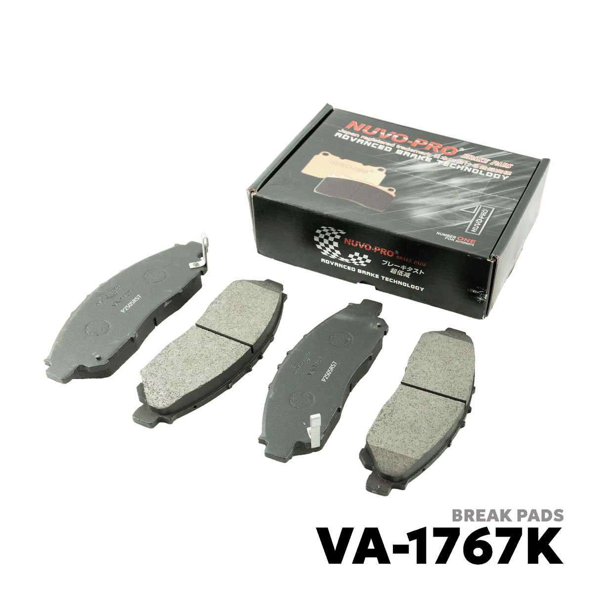 2019 - 2023 TOYOTA HIACE COMMUTER DELUXE BRAKE PADS - NUVO-PRO - VA-1767K