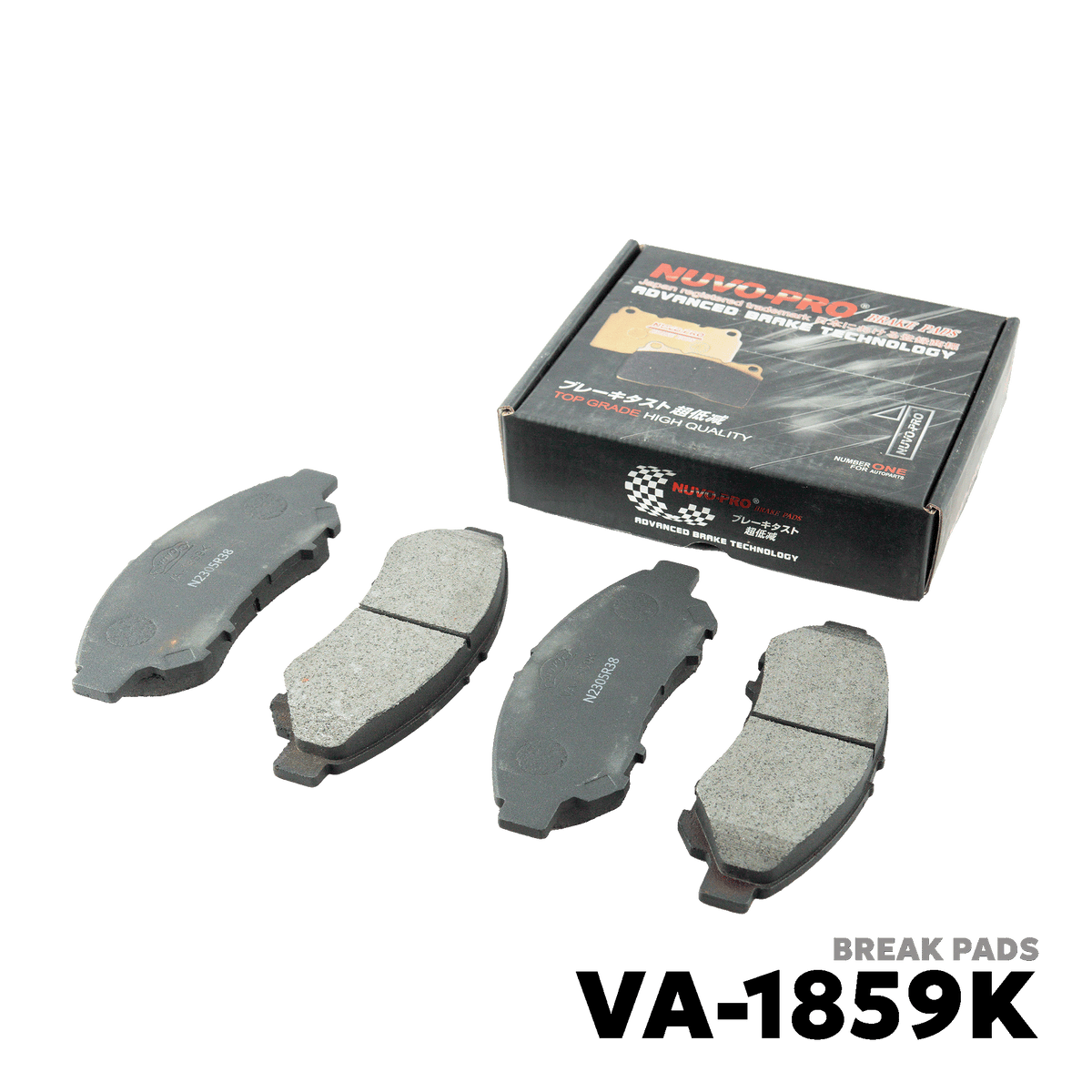2018 - 2022 TOYOTA RUSH BRAKE PADS - NUVO-PRO - VA-1859K