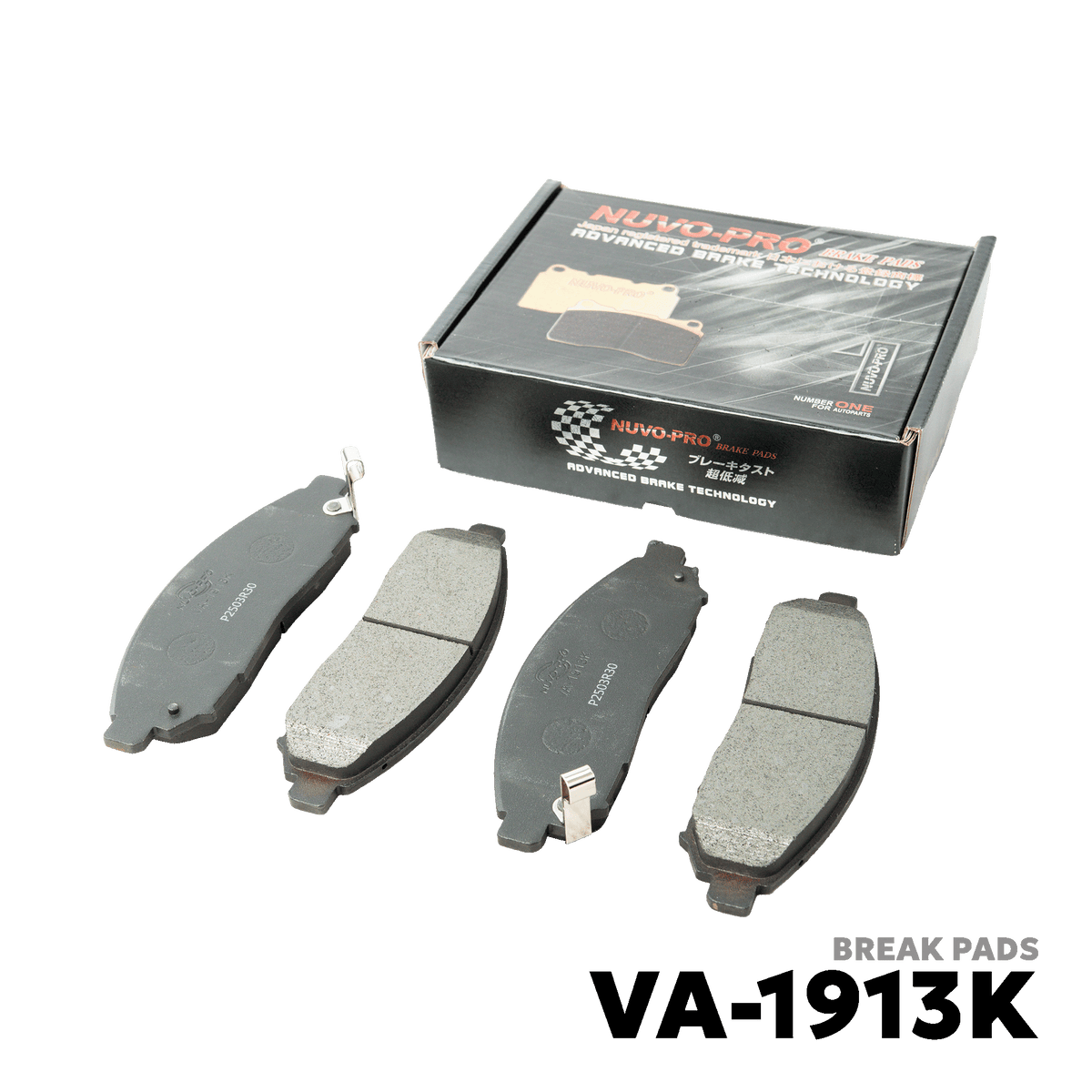 2007 - 2014 NISSAN FRONTIER NAVARA BRAKE PAD - NUVO-PRO - VA-1913K