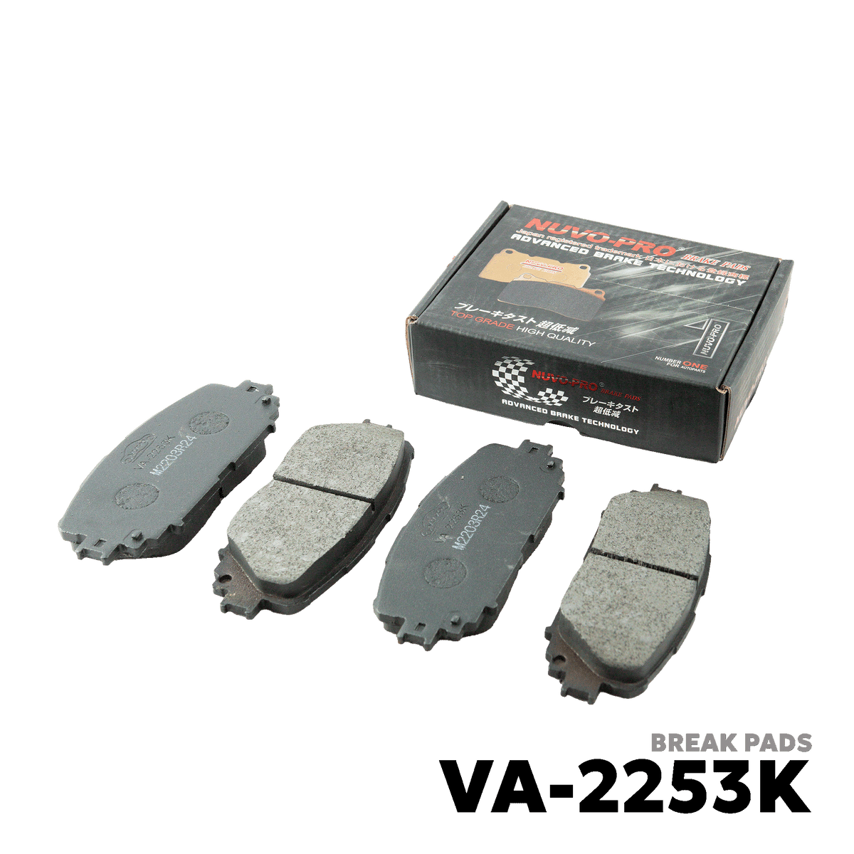 2008 - 2012 TOYOTA VIOS G / S BRAKE PADS - NUVO-PRO - VA-2253K