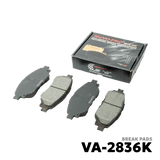 2015 - 2022 TOYOTA HILUX 4X2 BRAKE PADS - NUVO-PRO - VA-2836K