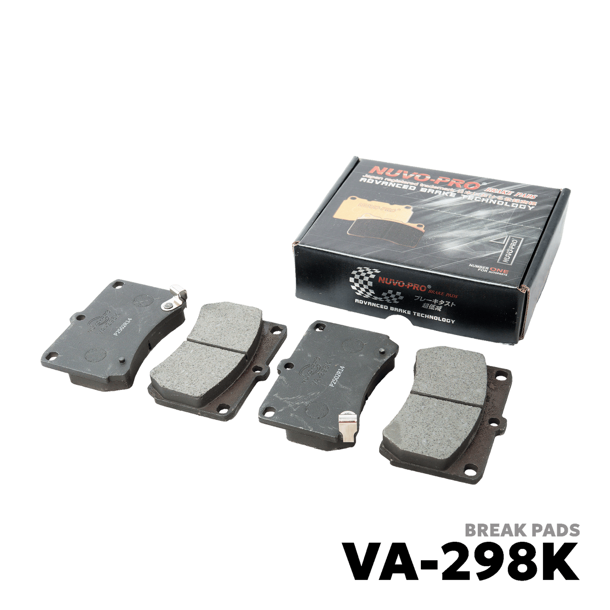 1989 - 1995 MAZDA 323 1.3 BRAKE PAD - NUVO-PRO - VA-298K