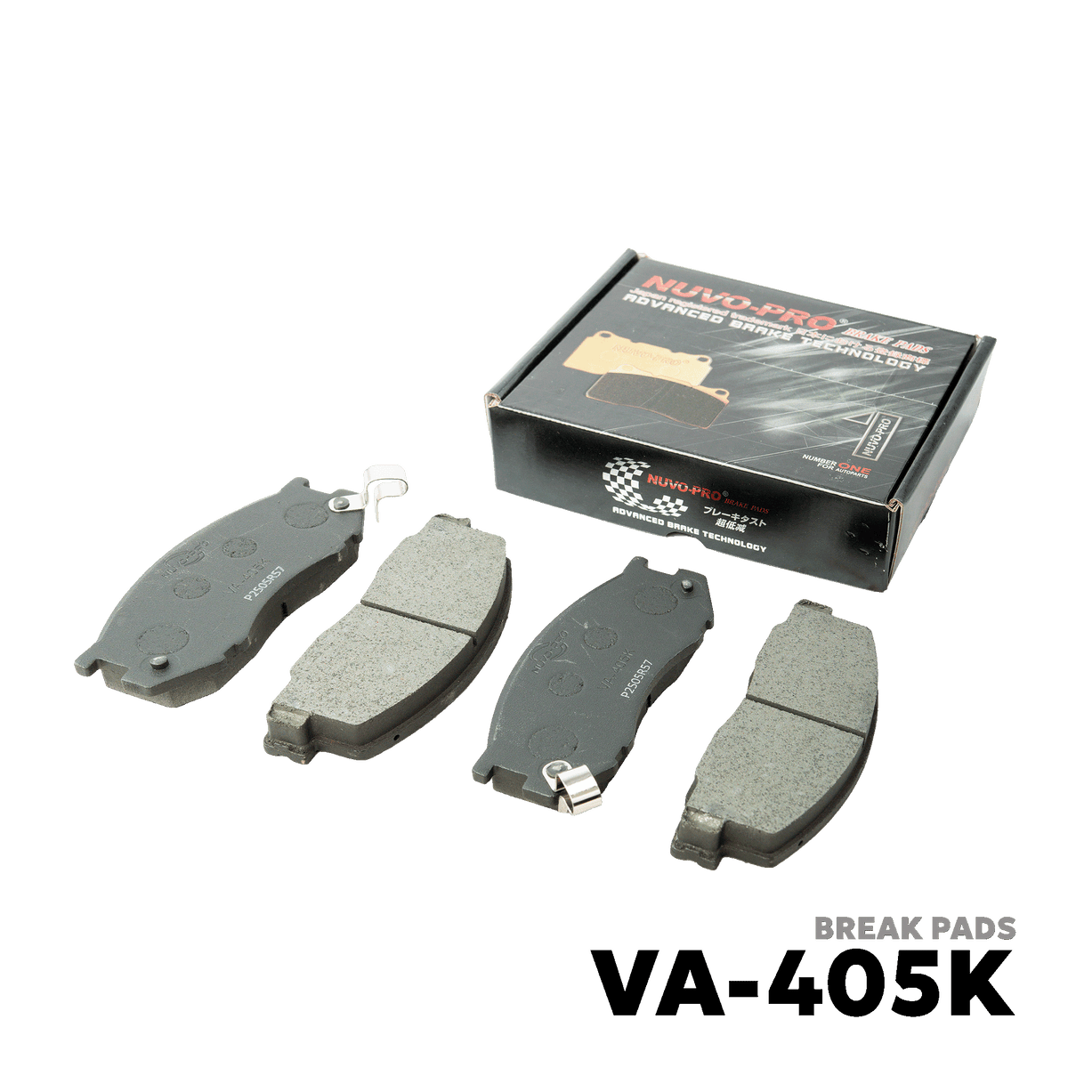 1998 - 2004 TOYOTA TAMARAW FX BRAKE PADS - NUVO-PRO - VA-405K
