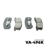 2014 - 2022 TOYOTA WIGO G BRAKE PADS - NUVO-PRO - VA-496K