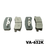 2003 - PRESENT MITSUBISHI PAJERO BRAKE PAD - NUVO-PRO - VA-632K