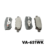 2003 - 2012 MITSUBISHI LANCER BRAKE PAD - NUVO-PRO - VA-651WK