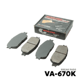2001 - 2007 TOYOTA WINDOM BRAKE PAD - NUVO-PRO - VA-670K