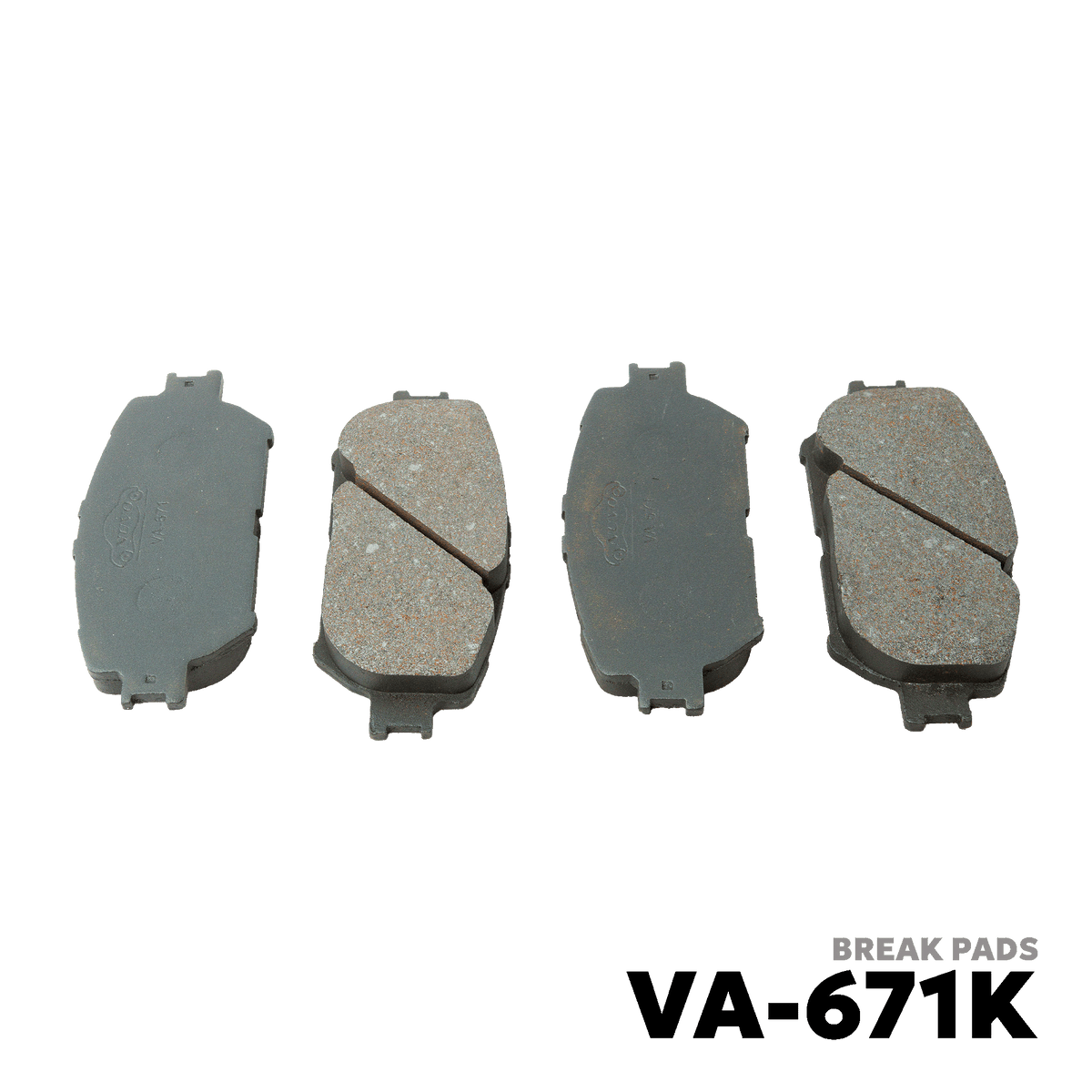 2002 - 2006 TOYOTA CAMRY BRAKE PAD - NUVO-PRO - VA-671K
