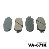 2002 - 2006 TOYOTA CAMRY BRAKE PAD - NUVO-PRO - VA-671K