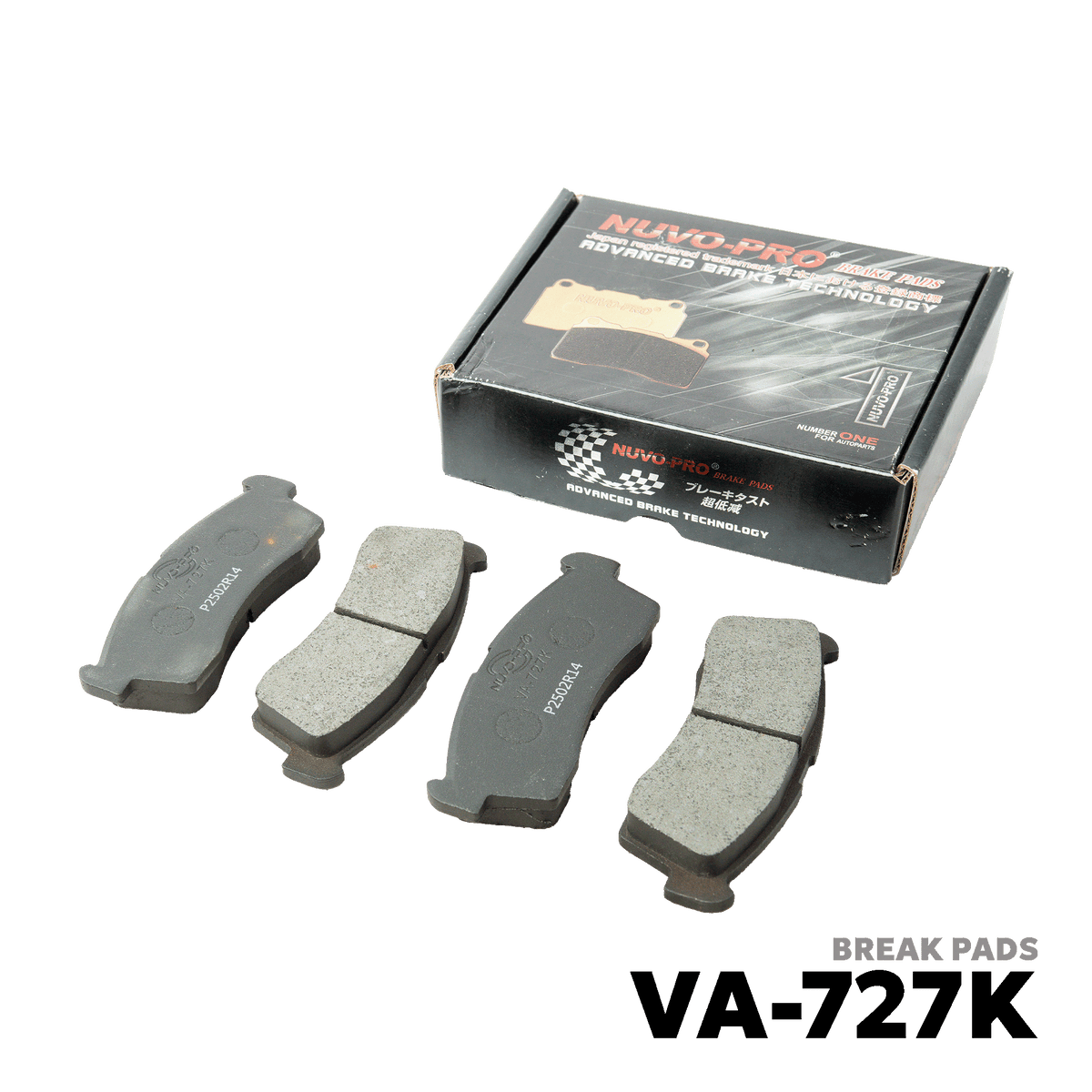 2002 - 2013 SUZUKI MULTICAB / EVERY / DA63T / DA64 BRAKE PAD - NUVO-PRO - VA-727K